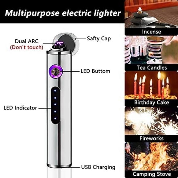 Silver Ice Breaker USB Light - Picture 3 of 7